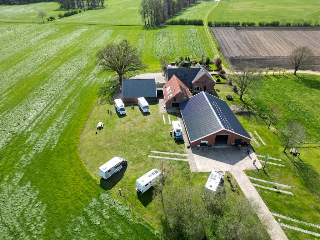 Luchtfoto camperplaats